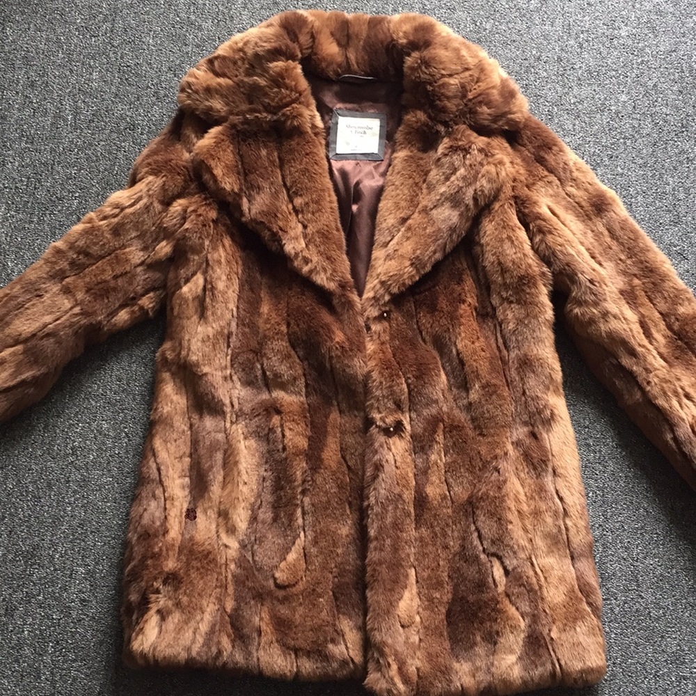 Abercrombie faux fur jacket